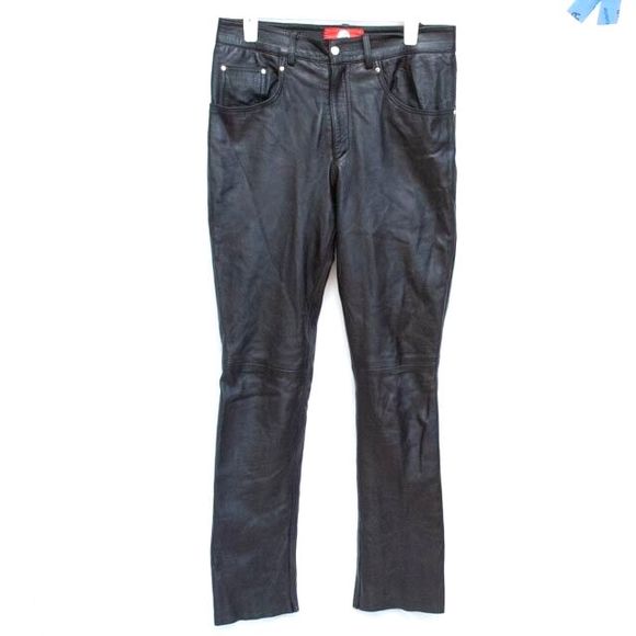 Laverapelle Pants - Leather Women Motorcycle Biker Moto Pants Size 30 x 30  High Rise Laverapelle UK